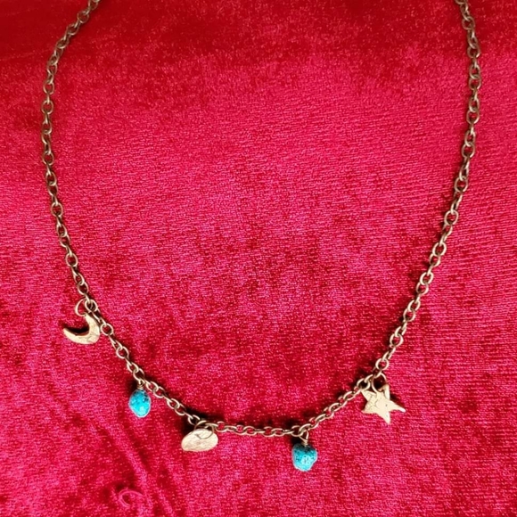 Johnny Was Emilie Shapiro Moon Star Turquoise Necklace NWT - Picture 6 of 6
